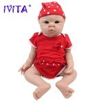 IVITA 19" Blue Eyes Silicone Reborn Doll