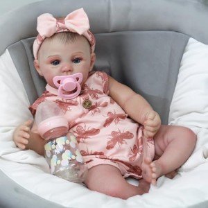 Lifelike Reborn Baby Doll with Accessories - Pink