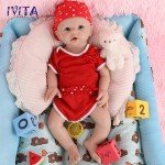 19" Blue-Eyed Girl Full Silicone Reborn Doll