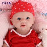 19" Blue-Eyed Girl Full Silicone Reborn Doll