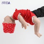 19" Blue-Eyed Girl Full Silicone Reborn Doll