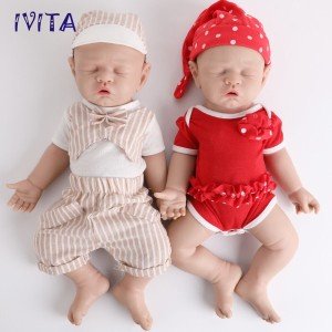 IVITA 17" Realistic Full Body Silicone Reborn Dolls