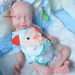 16" Lifelike Closed-Eyes Reborn Baby Girl Doll