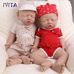 IVITA 17" Realistic Full Body Silicone Reborn Dolls