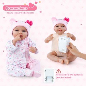 20-Inch Reborn Doll with Heartbeat and Smile
