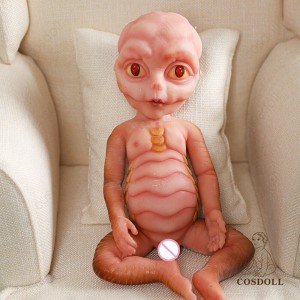 13.5" Full Body Silicone Reborn Alien Doll