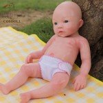 18'' Lifelike Girl Platinum Silicone Reborn Doll