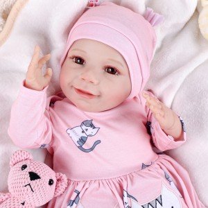 20" Realistic Poseable Reborn Baby Doll Set