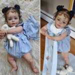 24" Handmade Lifelike Reborn Toddler Doll