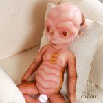 13.5" Full Body Silicone Reborn Alien Doll