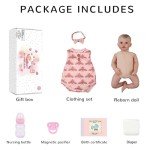 Lifelike Reborn Baby Doll with Accessories - Pink