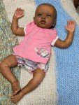 20-Inch Reborn Baby Girl Doll - African American