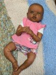 20-Inch Reborn Baby Girl Doll - African American