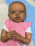 20-Inch Reborn Baby Girl Doll - African American