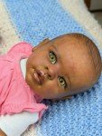 20-Inch Reborn Baby Girl Doll - African American