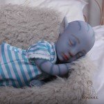 18.5" Avatar Reborn Baby Girl Doll - Platinum Silicone