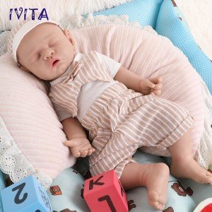 17" IVITA Realistic Sleeping Baby Doll