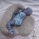 18.5" Avatar Reborn Baby Girl Doll - Platinum Silicone