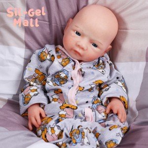 18.5" Reborn Baby Boy Full Body Silicone Doll
