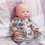 18.5" Reborn Baby Boy Full Body Silicone Doll