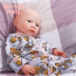 18.5" Reborn Baby Boy Full Body Silicone Doll