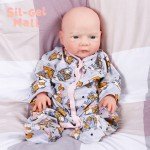 18.5" Reborn Baby Boy Full Body Silicone Doll