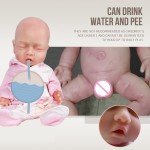 14.9" Silicone Reborn Boy Doll with Drink-Wet