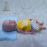 14.9" Silicone Reborn Boy Doll with Drink-Wet