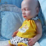 14.9" Silicone Reborn Boy Doll with Drink-Wet