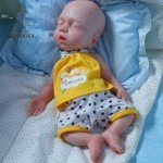 14.9" Silicone Reborn Boy Doll with Drink-Wet