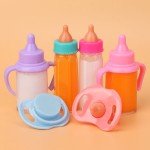 18-Inch Doll Milk Juice Bottles and Pacifiers