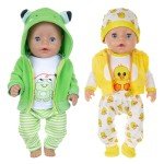 Cute Frog Outfit for 17-Inch Reborn Dolls