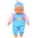 13" Soft Baby Doll with Pink Backpack Carrier
