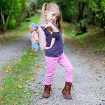 13" Soft Baby Doll with Pink Backpack Carrier