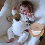 18" Reborn Silicone Vinyl Doll with Rooted Hair