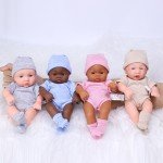 African Brown Reborn Baby Doll - 20cm Soft Toy