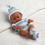 African Brown Reborn Baby Doll - 20cm Soft Toy