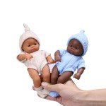 African Brown Reborn Baby Doll - 20cm Soft Toy