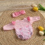 Cute Dress Jumpsuit Set for 16-Inch Reborn Dolls