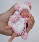 4.5" Lifelike Silicone Micro Preemie Girl Doll