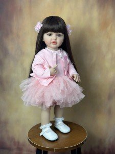 22-Inch Standing Reborn Baby Girl Doll