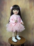 22-Inch Standing Reborn Baby Girl Doll