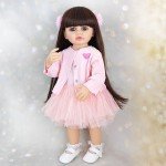 22-Inch Standing Reborn Baby Girl Doll