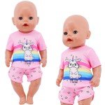 Summer T-shirt and Shorts Set for 18" Dolls
