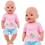 Summer T-shirt and Shorts Set for 18" Dolls