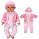 40cm Reborn Baby Doll Clothes Hat Set