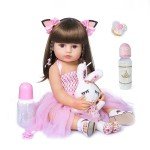 55cm Pink Princess Reborn Doll for Toddlers