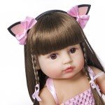 55cm Pink Princess Reborn Doll for Toddlers