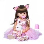 55cm Pink Princess Reborn Doll for Toddlers