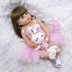 55cm Pink Princess Reborn Doll for Toddlers
